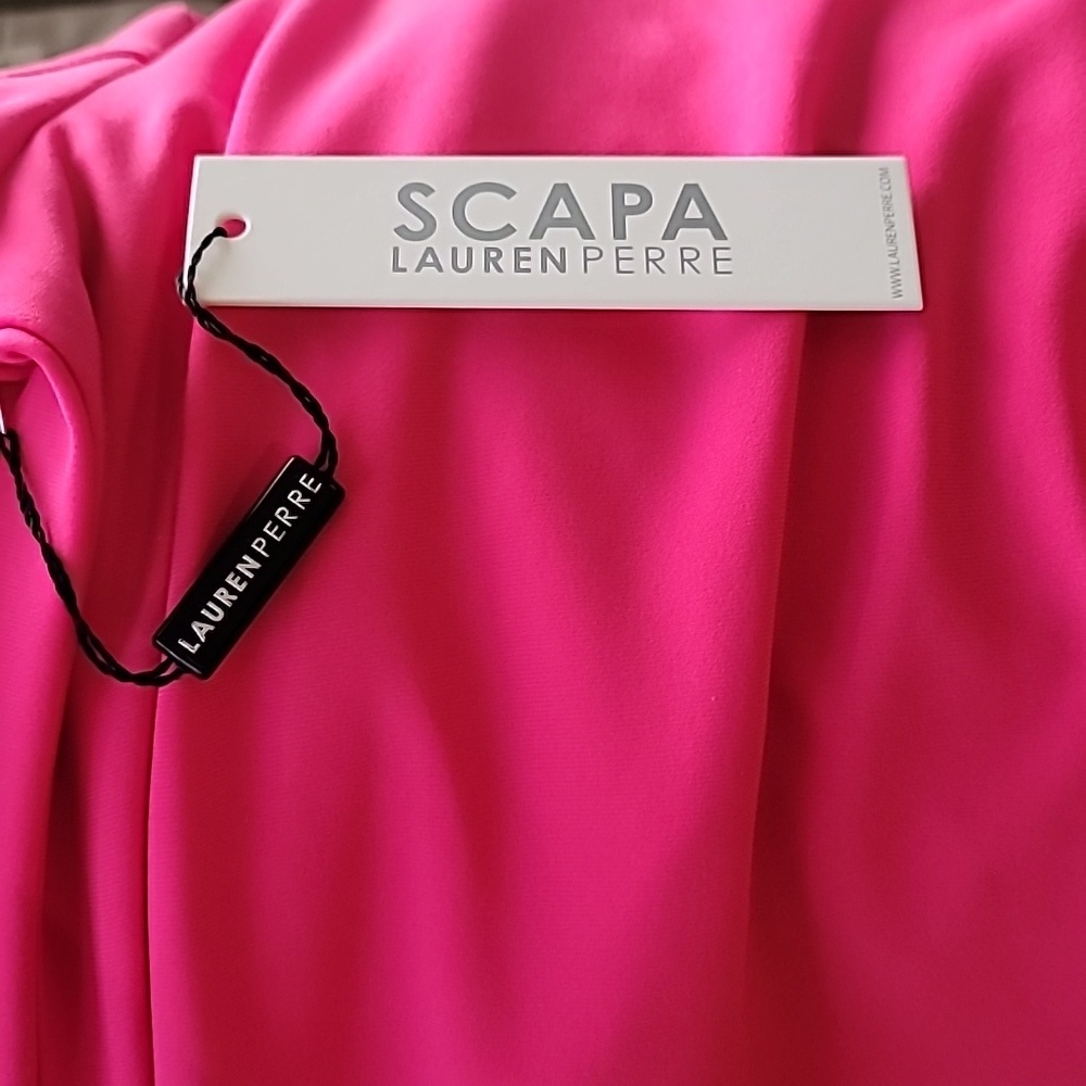 Scarpa Lauren Pierre Fuchsia Blazer with Colorful Trim Size Large Nwt - Picture 9 of 10